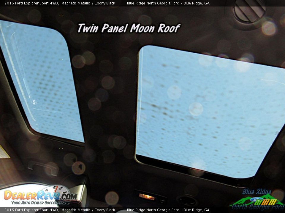 2016 Ford Explorer Sport 4WD Magnetic Metallic / Ebony Black Photo #27