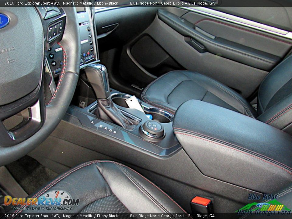 2016 Ford Explorer Sport 4WD Magnetic Metallic / Ebony Black Photo #28