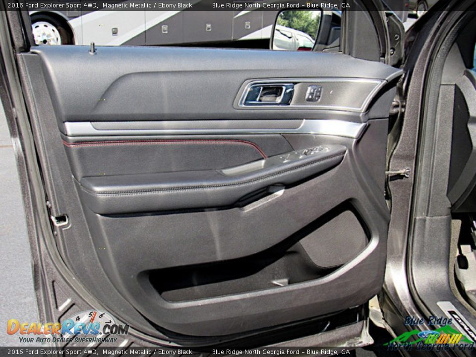 2016 Ford Explorer Sport 4WD Magnetic Metallic / Ebony Black Photo #30