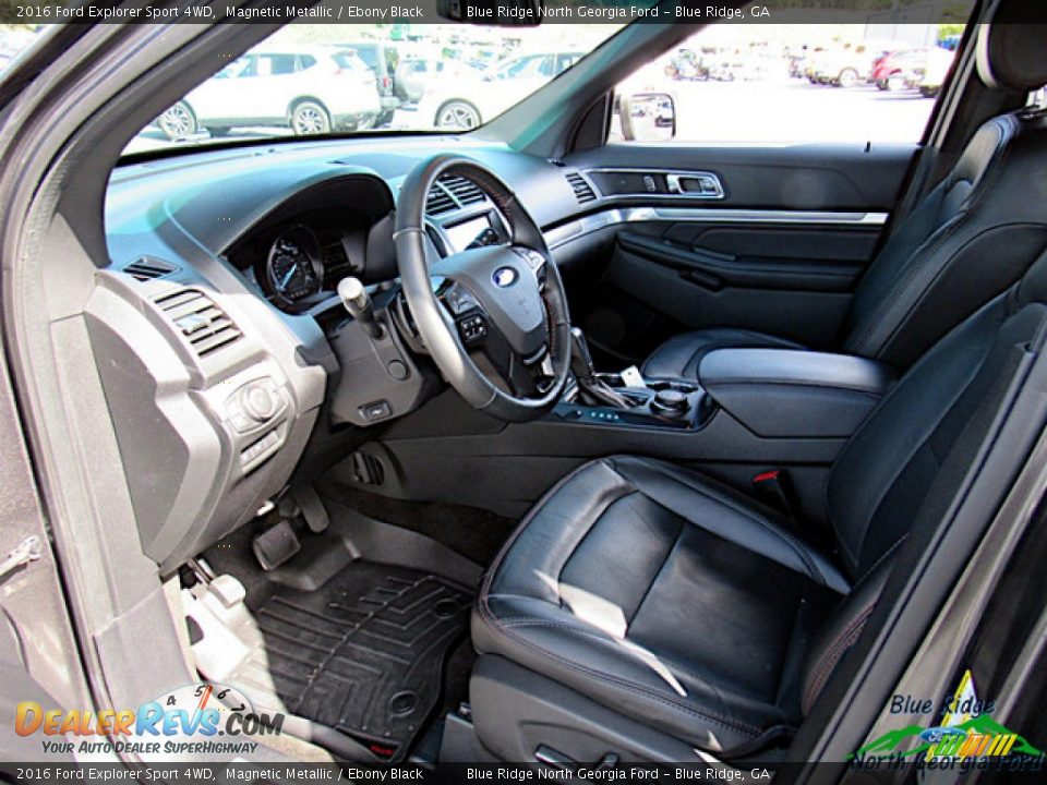 2016 Ford Explorer Sport 4WD Magnetic Metallic / Ebony Black Photo #31