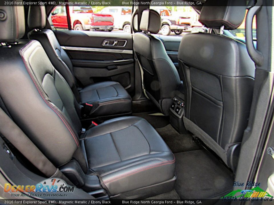 2016 Ford Explorer Sport 4WD Magnetic Metallic / Ebony Black Photo #33