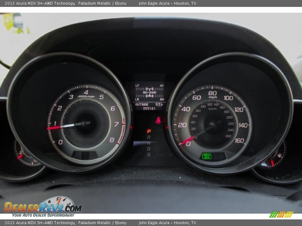 2013 Acura MDX SH-AWD Technology Palladium Metallic / Ebony Photo #14