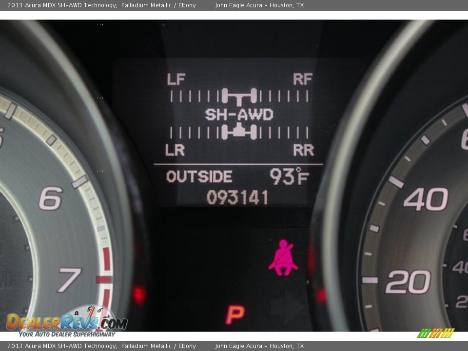 2013 Acura MDX SH-AWD Technology Palladium Metallic / Ebony Photo #15
