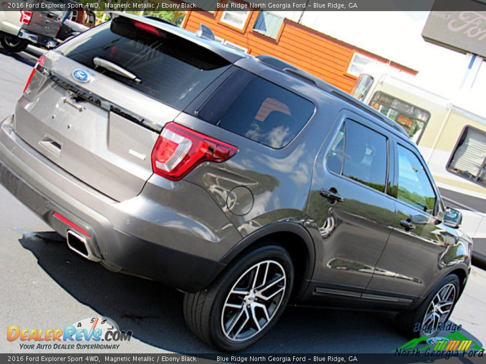 2016 Ford Explorer Sport 4WD Magnetic Metallic / Ebony Black Photo #36