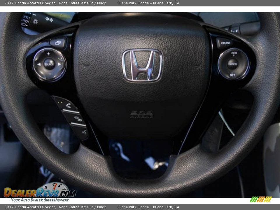 2017 Honda Accord LX Sedan Kona Coffee Metallic / Black Photo #15