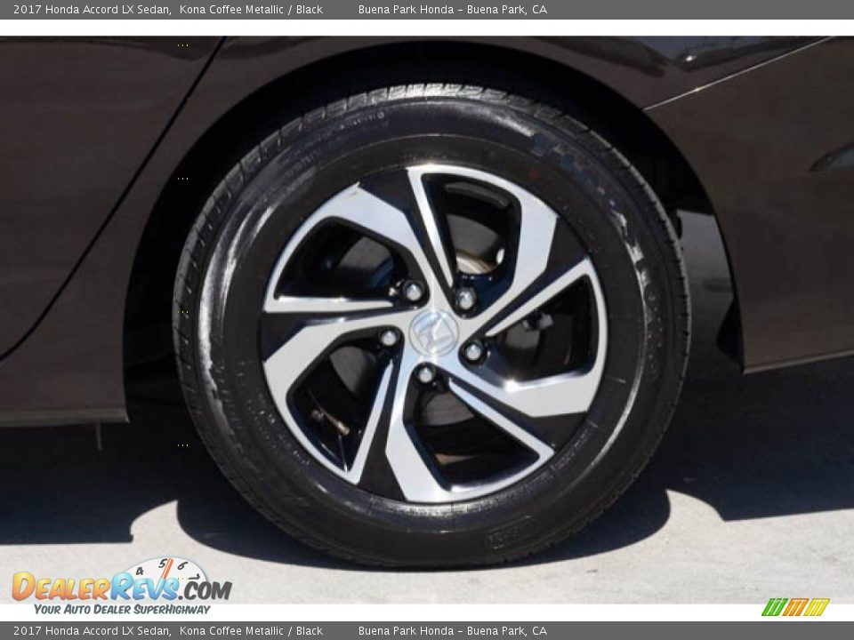 2017 Honda Accord LX Sedan Kona Coffee Metallic / Black Photo #35