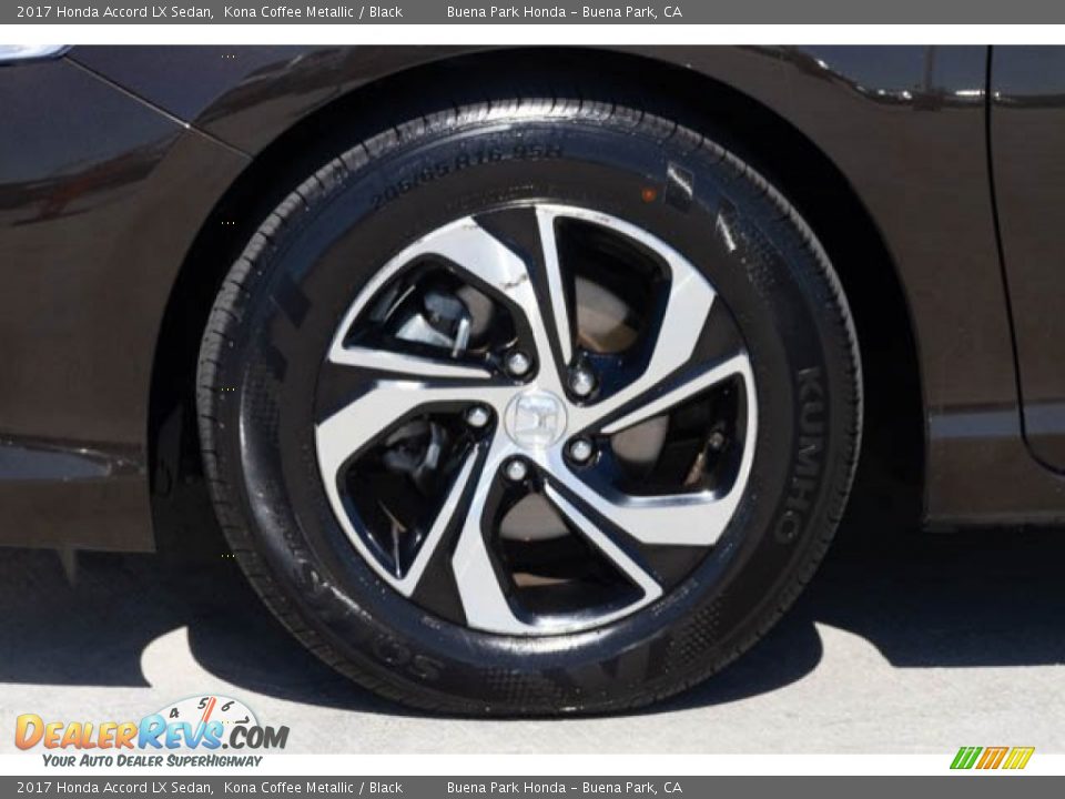 2017 Honda Accord LX Sedan Kona Coffee Metallic / Black Photo #36