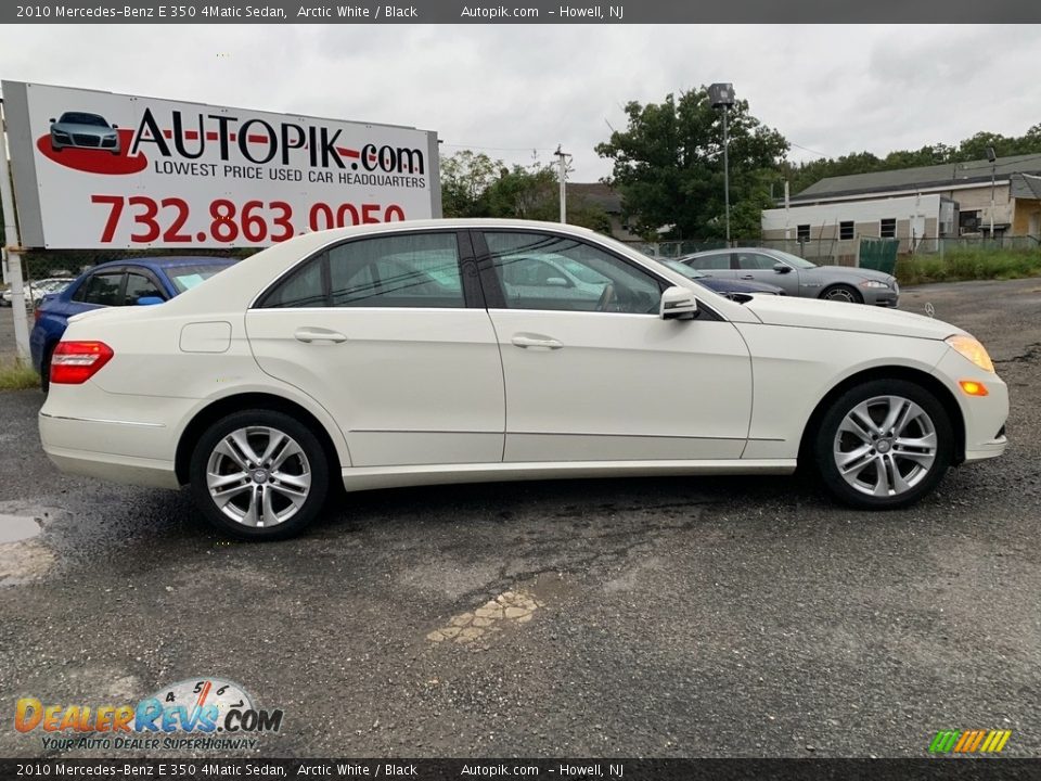 2010 Mercedes-Benz E 350 4Matic Sedan Arctic White / Black Photo #2