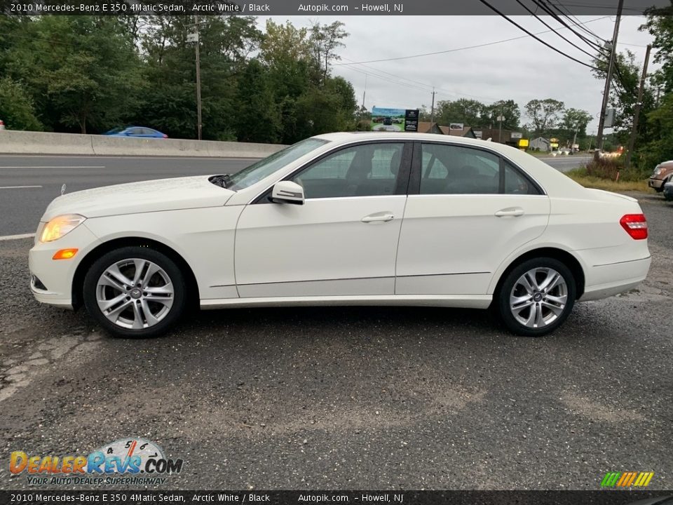 2010 Mercedes-Benz E 350 4Matic Sedan Arctic White / Black Photo #6