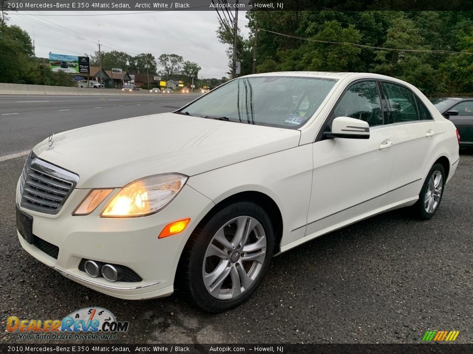 2010 Mercedes-Benz E 350 4Matic Sedan Arctic White / Black Photo #7