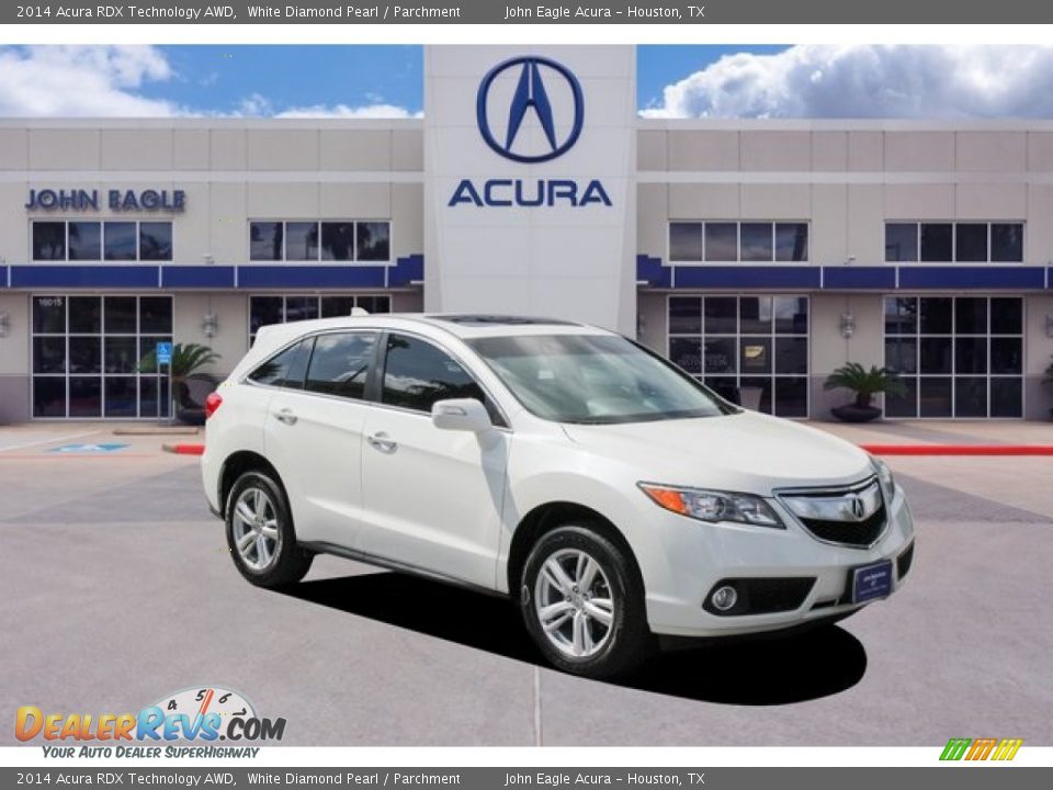 2014 Acura RDX Technology AWD White Diamond Pearl / Parchment Photo #1