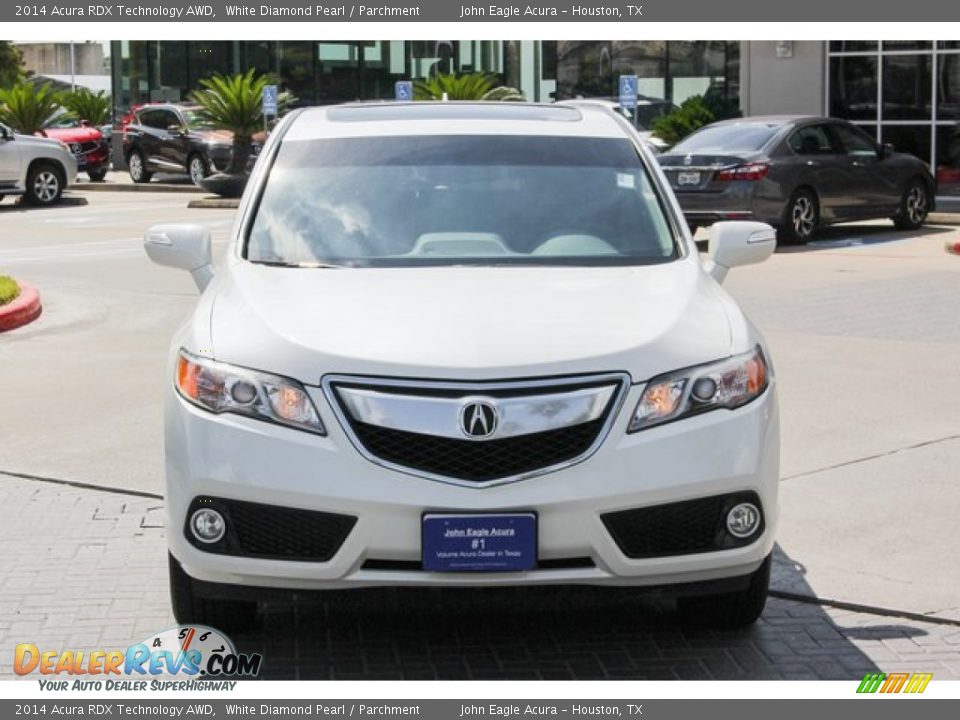 2014 Acura RDX Technology AWD White Diamond Pearl / Parchment Photo #2