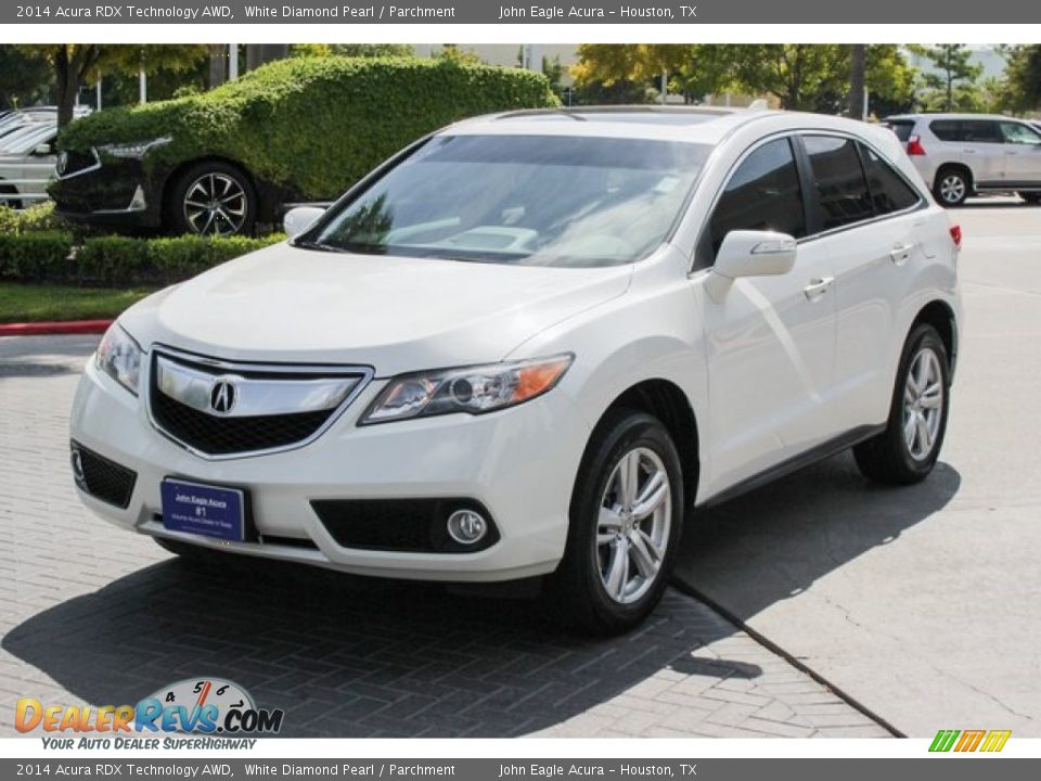 2014 Acura RDX Technology AWD White Diamond Pearl / Parchment Photo #3