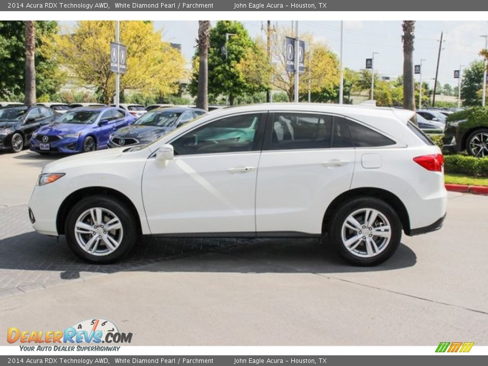 2014 Acura RDX Technology AWD White Diamond Pearl / Parchment Photo #4