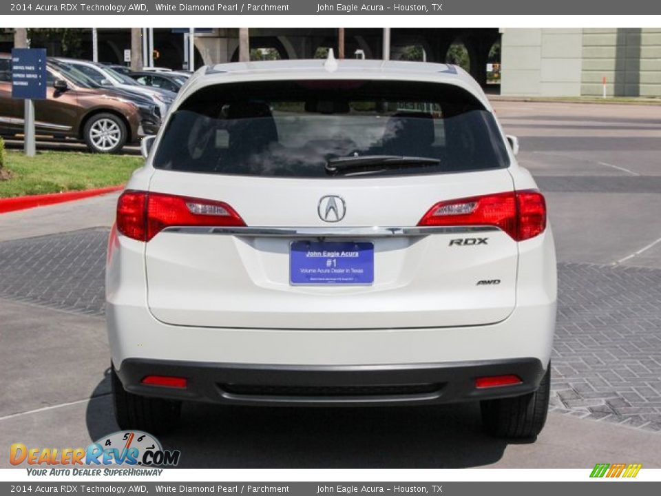 2014 Acura RDX Technology AWD White Diamond Pearl / Parchment Photo #6