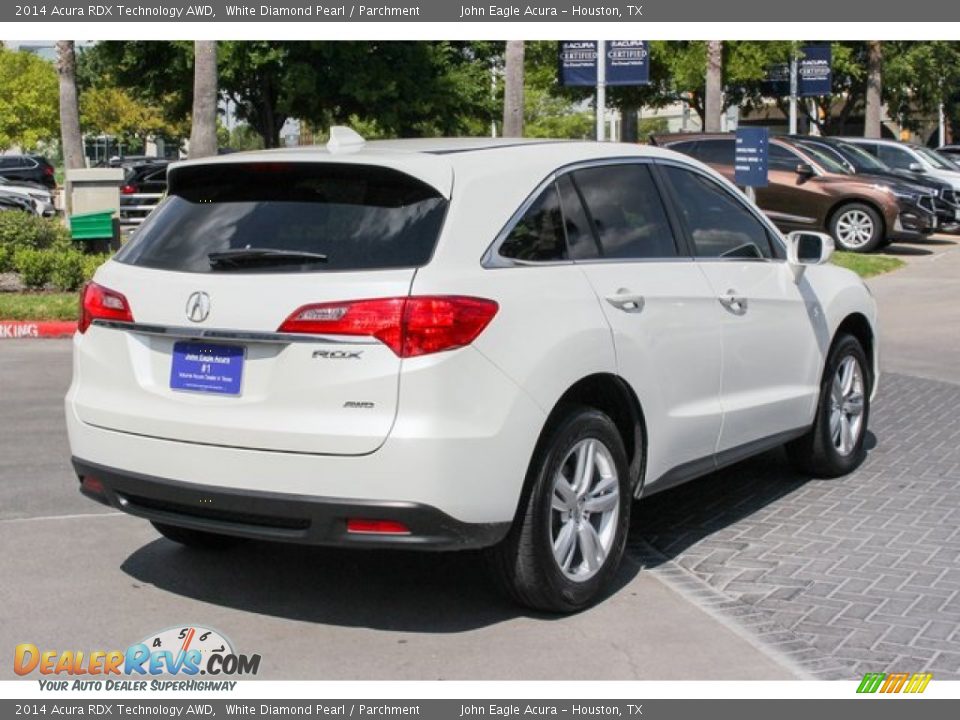 2014 Acura RDX Technology AWD White Diamond Pearl / Parchment Photo #7