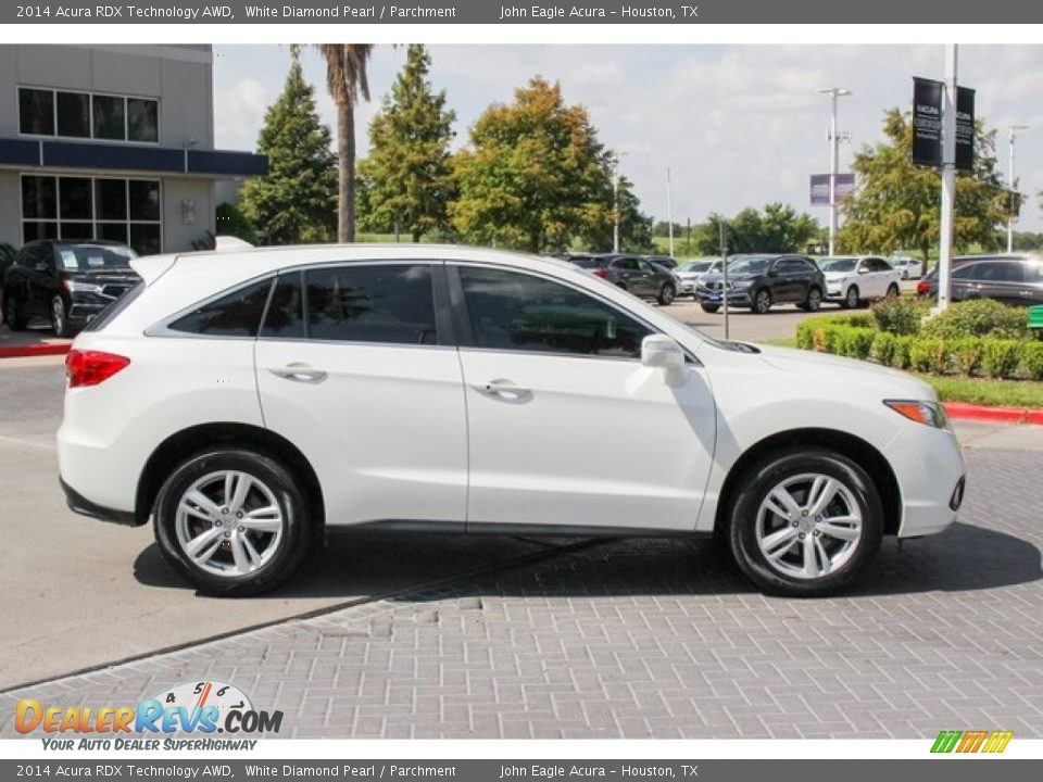 2014 Acura RDX Technology AWD White Diamond Pearl / Parchment Photo #8