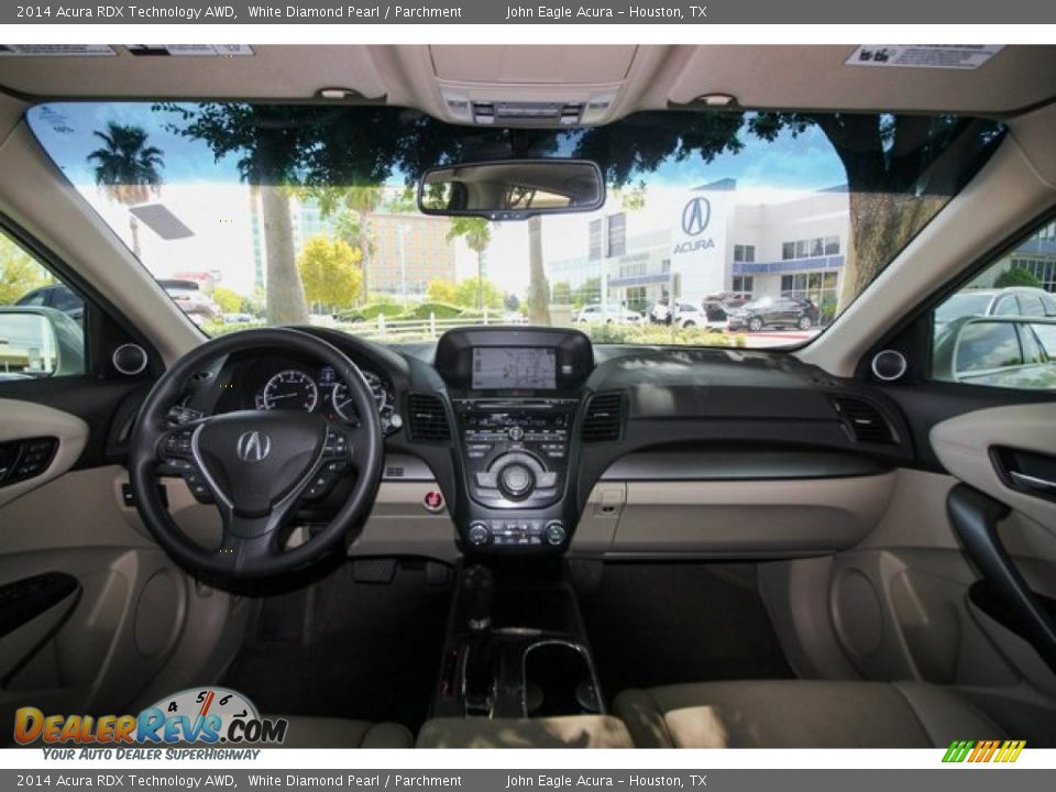 2014 Acura RDX Technology AWD White Diamond Pearl / Parchment Photo #9