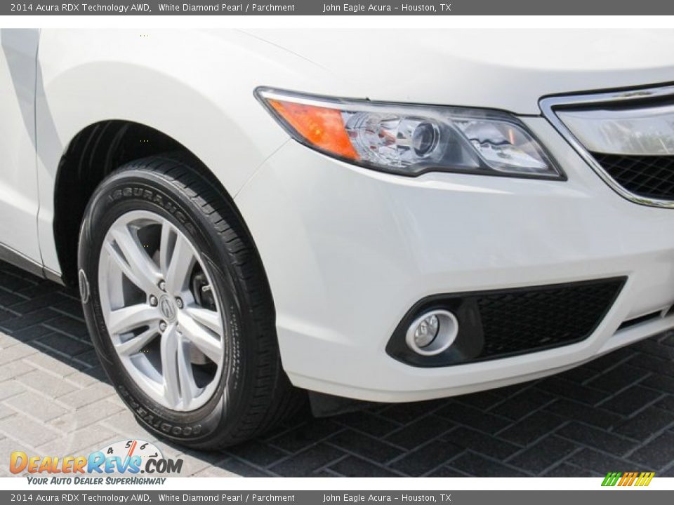 2014 Acura RDX Technology AWD White Diamond Pearl / Parchment Photo #12