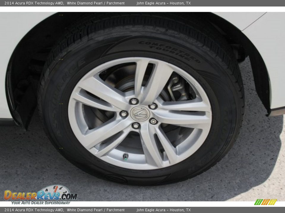 2014 Acura RDX Technology AWD White Diamond Pearl / Parchment Photo #13