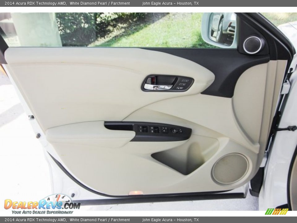 2014 Acura RDX Technology AWD White Diamond Pearl / Parchment Photo #18