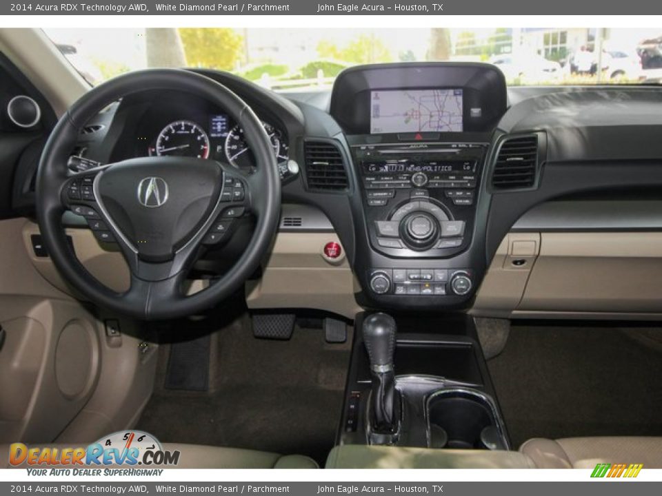 2014 Acura RDX Technology AWD White Diamond Pearl / Parchment Photo #28