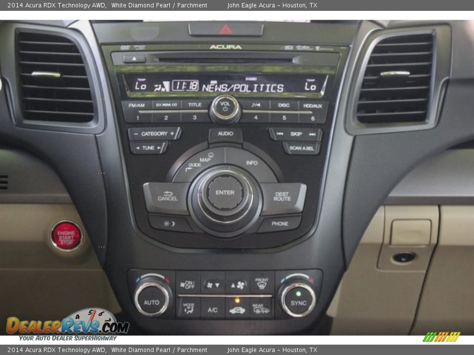 2014 Acura RDX Technology AWD White Diamond Pearl / Parchment Photo #30