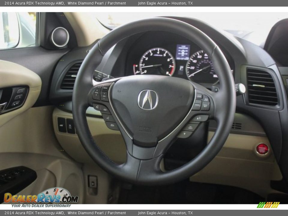 2014 Acura RDX Technology AWD White Diamond Pearl / Parchment Photo #32
