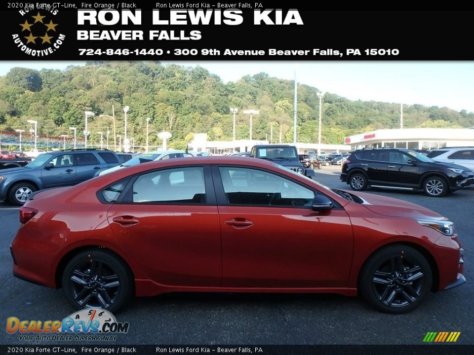 2020 Kia Forte GT-Line Fire Orange / Black Photo #1