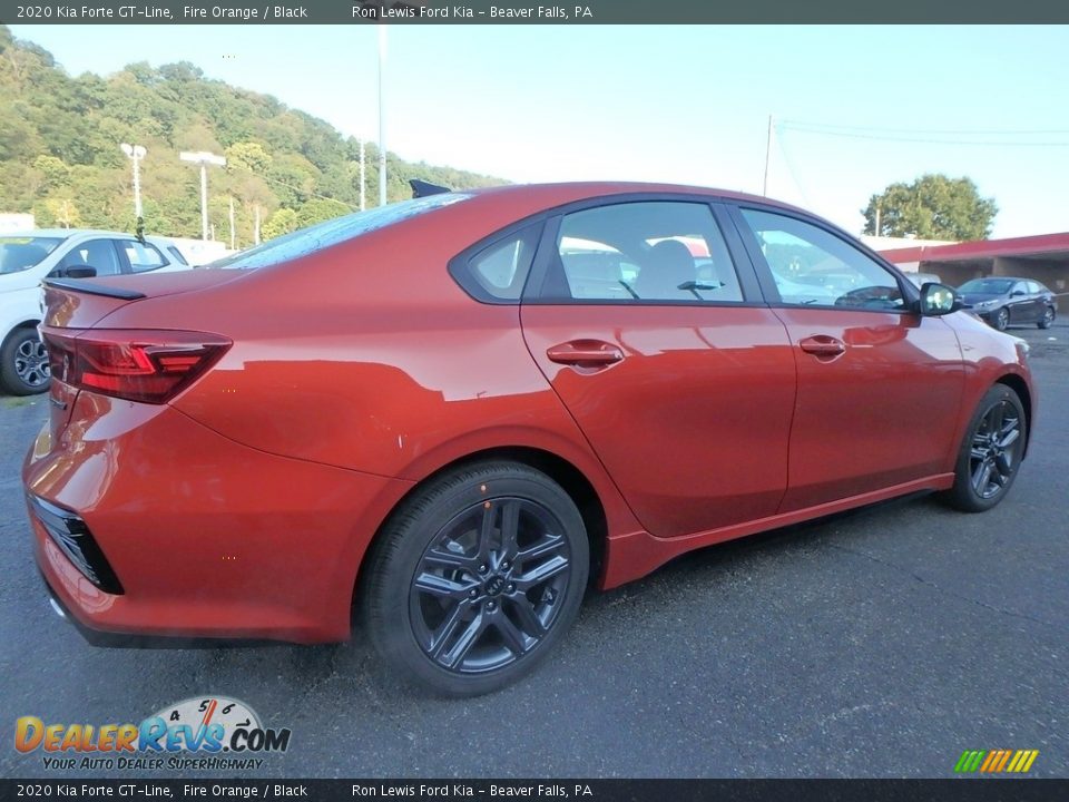 2020 Kia Forte GT-Line Fire Orange / Black Photo #2