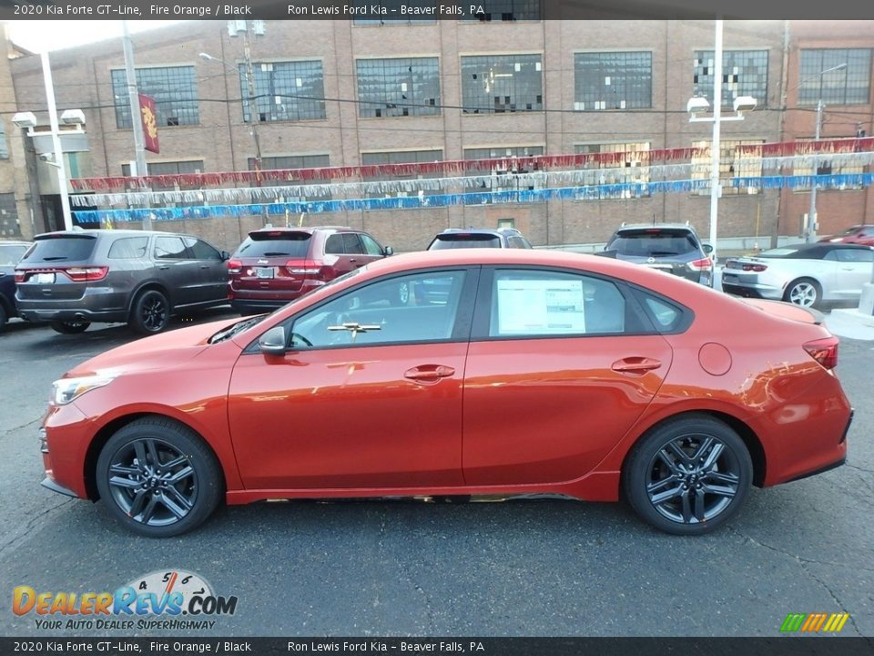 Fire Orange 2020 Kia Forte GT-Line Photo #6