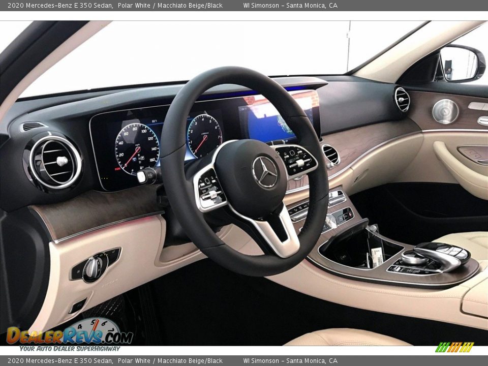 2020 Mercedes-Benz E 350 Sedan Polar White / Macchiato Beige/Black Photo #4