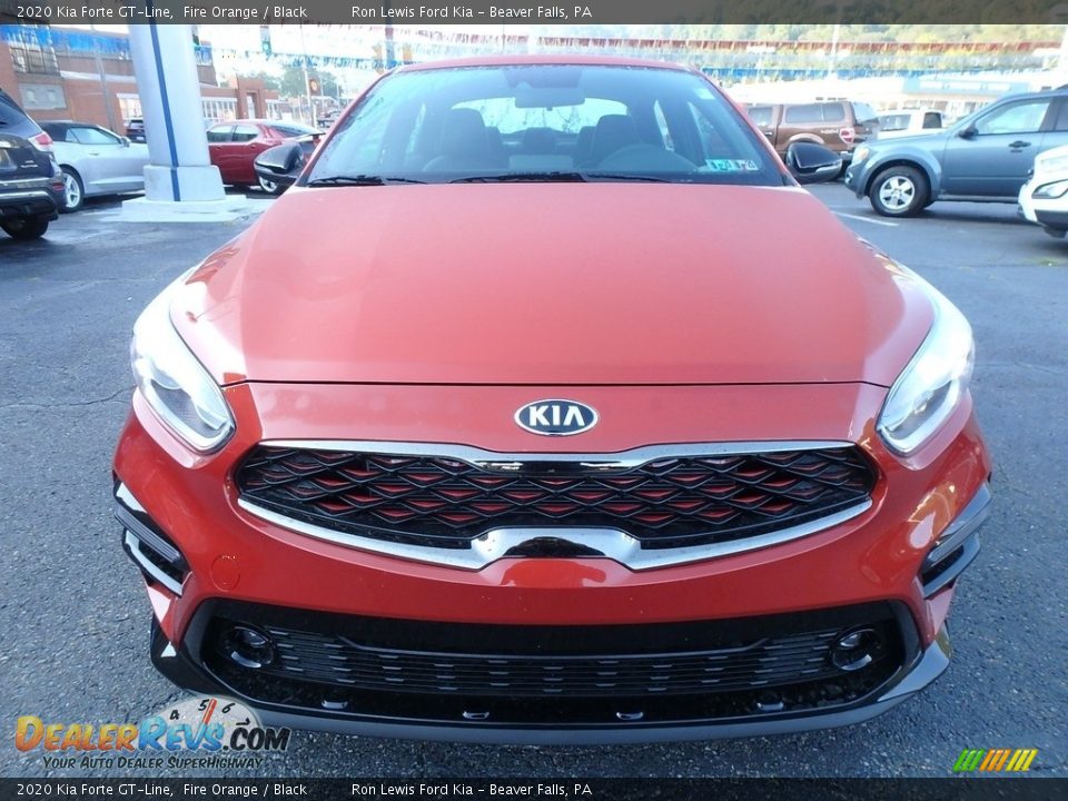 2020 Kia Forte GT-Line Fire Orange / Black Photo #8