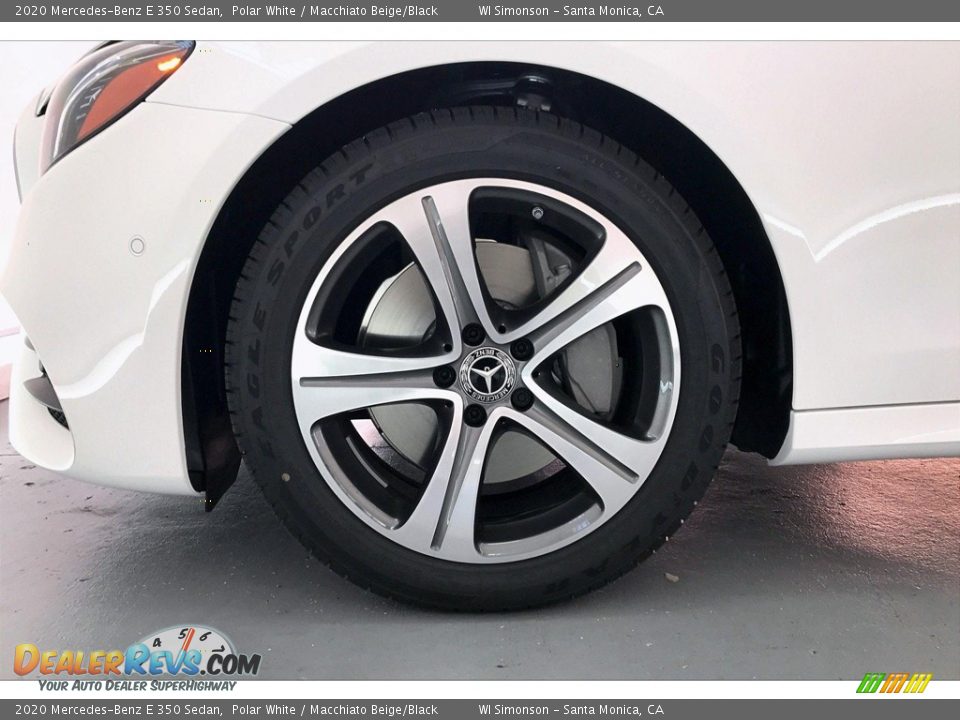 2020 Mercedes-Benz E 350 Sedan Polar White / Macchiato Beige/Black Photo #9