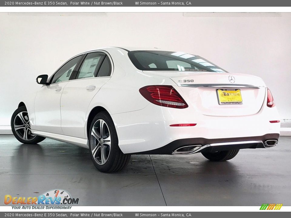 2020 Mercedes-Benz E 350 Sedan Polar White / Nut Brown/Black Photo #2