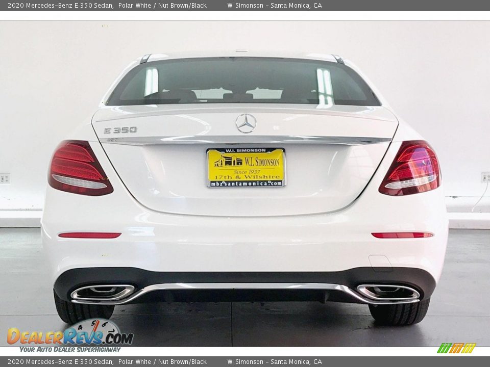 2020 Mercedes-Benz E 350 Sedan Polar White / Nut Brown/Black Photo #3