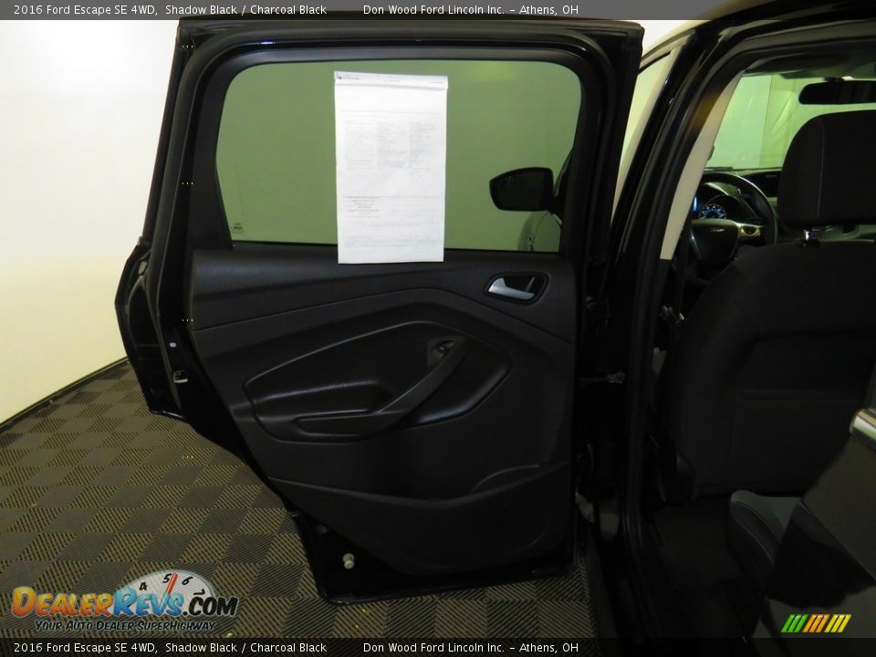 2016 Ford Escape SE 4WD Shadow Black / Charcoal Black Photo #22