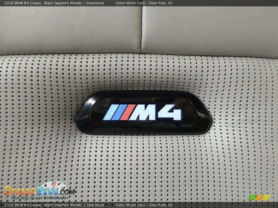2018 BMW M4 Coupe Black Sapphire Metallic / Silverstone Photo #18