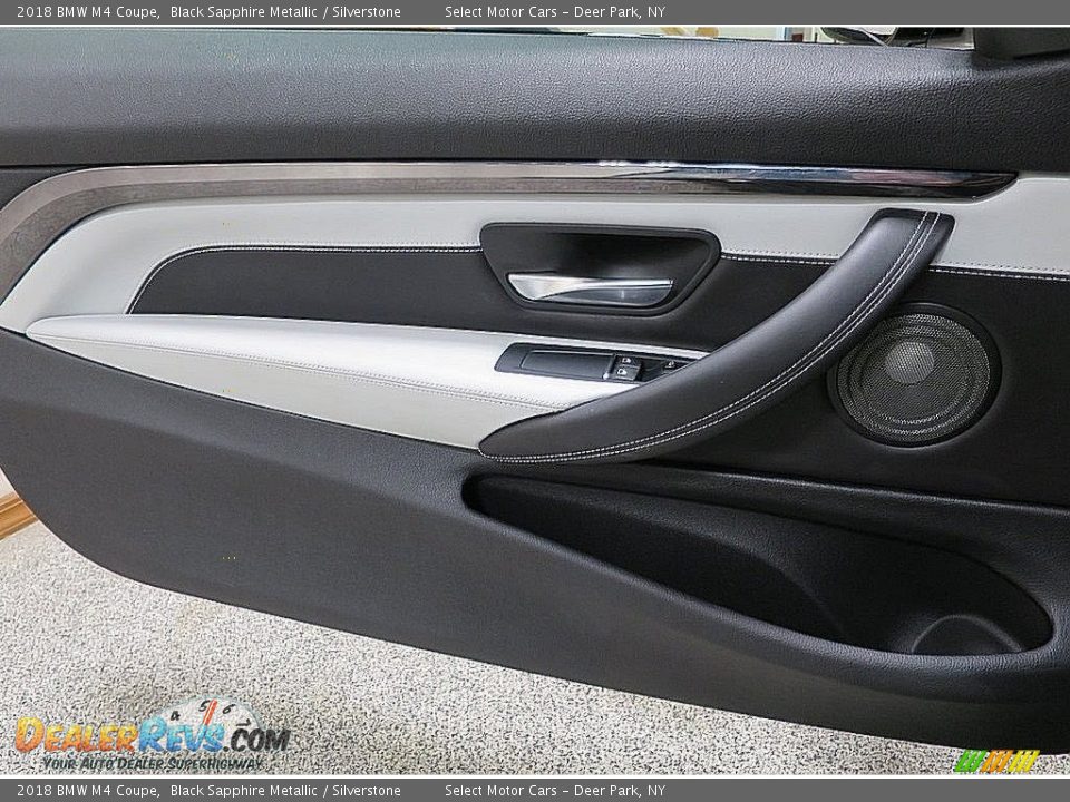 2018 BMW M4 Coupe Black Sapphire Metallic / Silverstone Photo #20