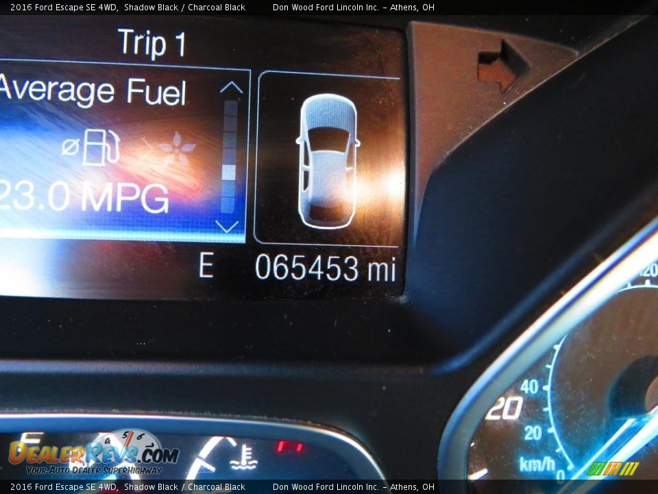 2016 Ford Escape SE 4WD Shadow Black / Charcoal Black Photo #30