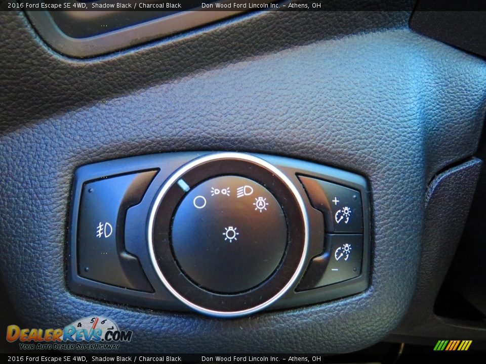 2016 Ford Escape SE 4WD Shadow Black / Charcoal Black Photo #36