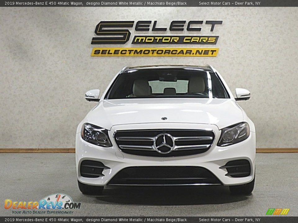 2019 Mercedes-Benz E 450 4Matic Wagon designo Diamond White Metallic / Macchiato Beige/Black Photo #2
