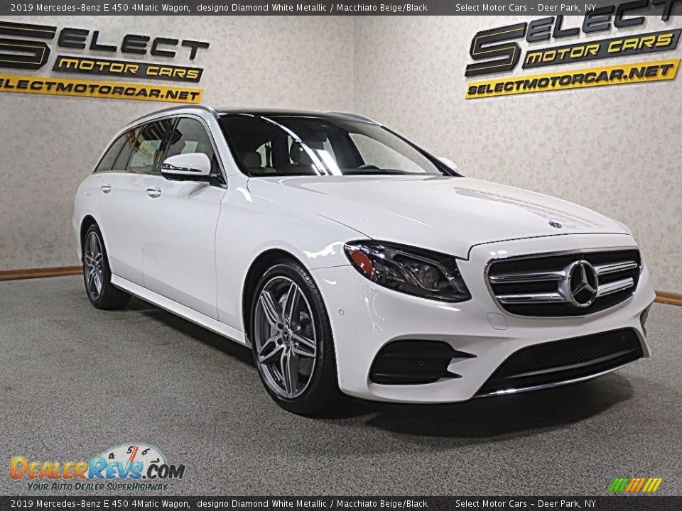 2019 Mercedes-Benz E 450 4Matic Wagon designo Diamond White Metallic / Macchiato Beige/Black Photo #3