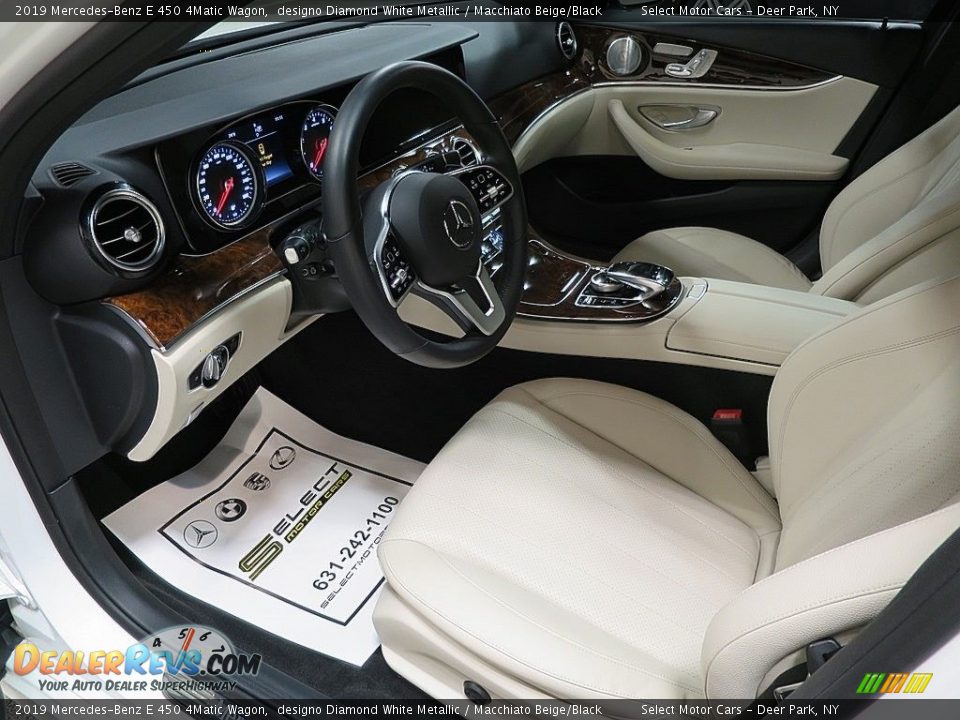 2019 Mercedes-Benz E 450 4Matic Wagon designo Diamond White Metallic / Macchiato Beige/Black Photo #14