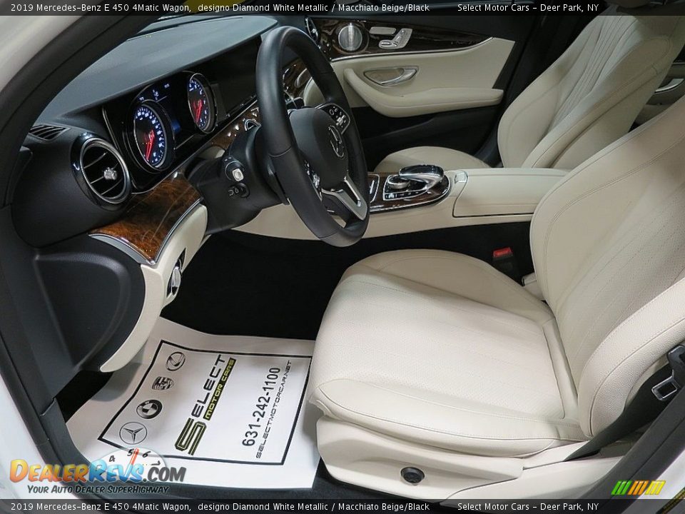 2019 Mercedes-Benz E 450 4Matic Wagon designo Diamond White Metallic / Macchiato Beige/Black Photo #15