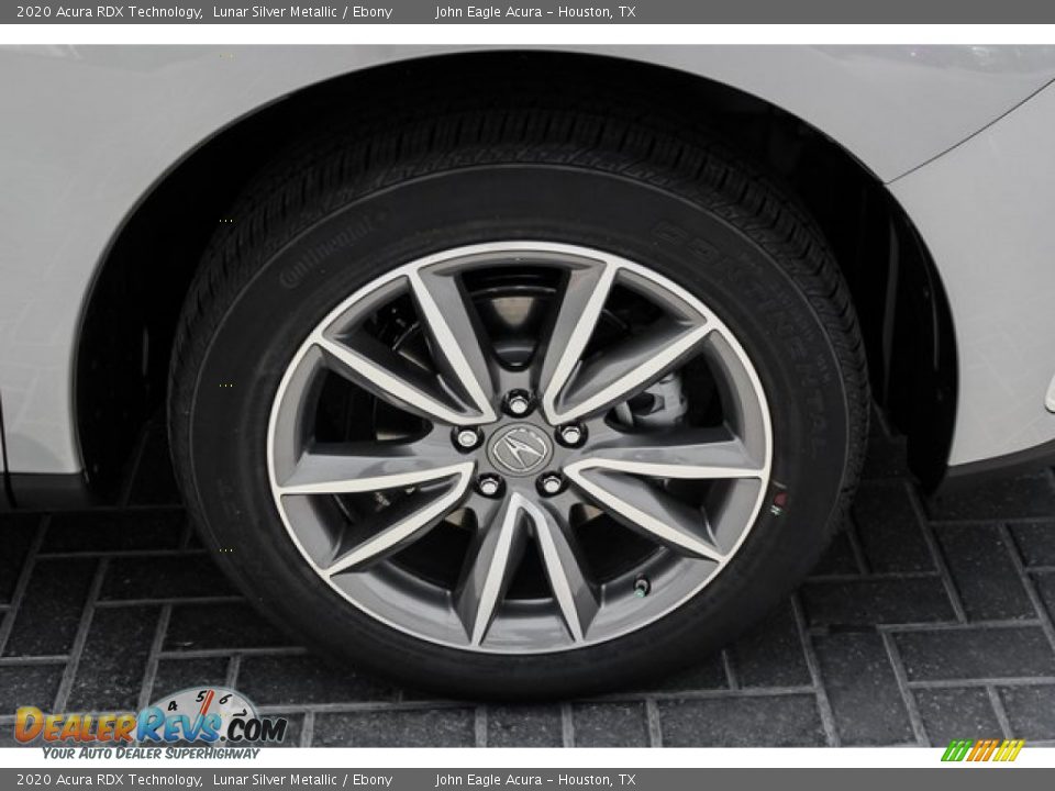 2020 Acura RDX Technology Lunar Silver Metallic / Ebony Photo #11