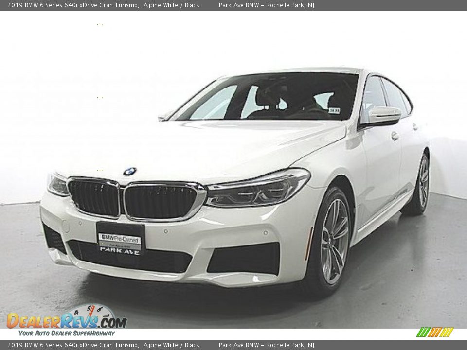 2019 BMW 6 Series 640i xDrive Gran Turismo Alpine White / Black Photo #1