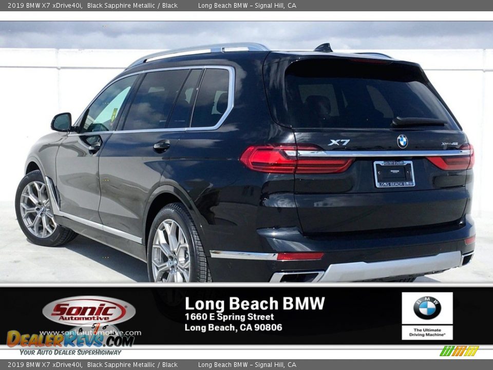 2019 BMW X7 xDrive40i Black Sapphire Metallic / Black Photo #3