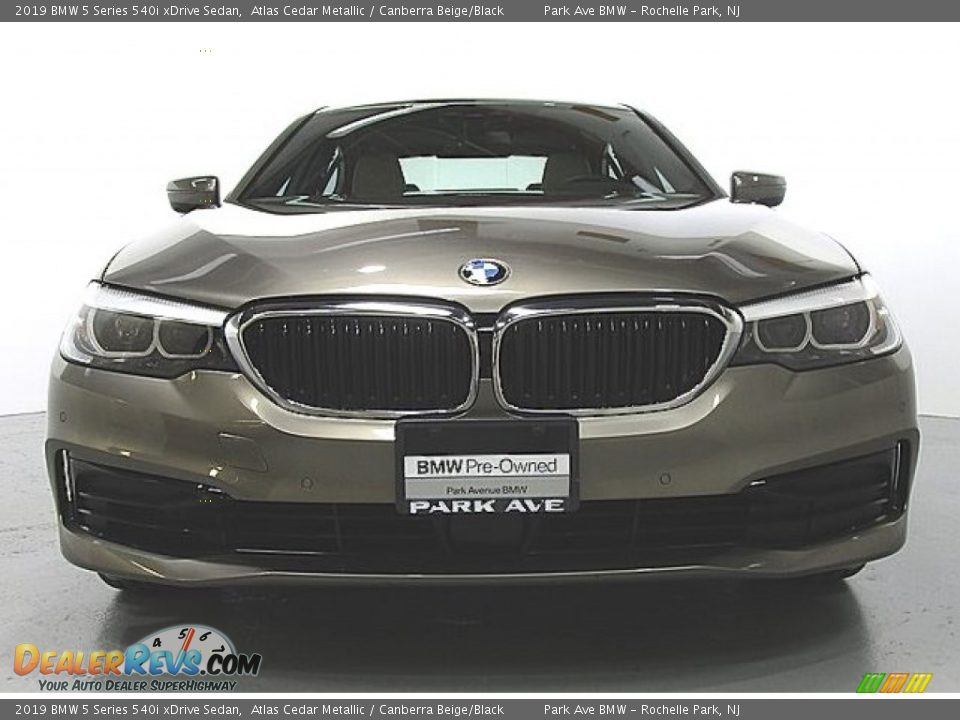 2019 BMW 5 Series 540i xDrive Sedan Atlas Cedar Metallic / Canberra Beige/Black Photo #6