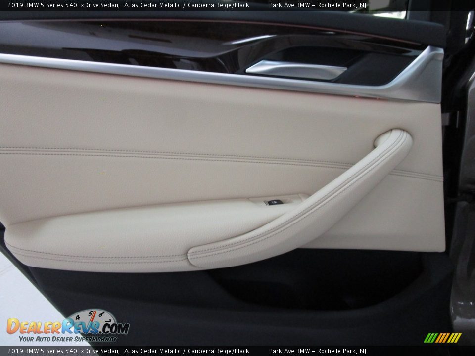 2019 BMW 5 Series 540i xDrive Sedan Atlas Cedar Metallic / Canberra Beige/Black Photo #10
